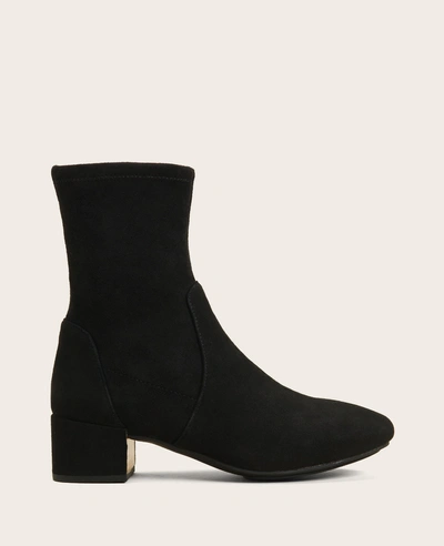 Gentle Souls Ella Suede Stretch Bootie In Black