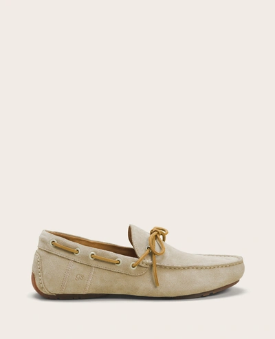 Gentle Souls Nyle Leather Driver Boat Shoe In Taupe