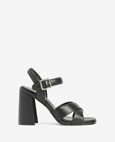 Kenneth Cole Lessia Ankle Strap Heeled Sandal In Black