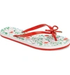 Kate Spade 'nova' Flip Flop In Maraschino Red