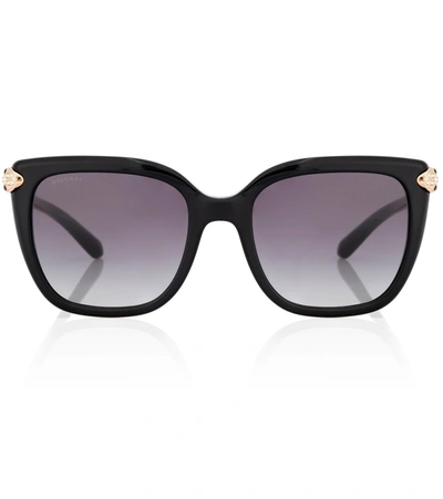 Bvlgari Square Snake Sunglasses In Grey Gradient