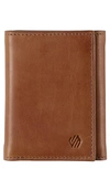 Johnston & Murphy Rhodes Leather Wallet In Tan Full Grain