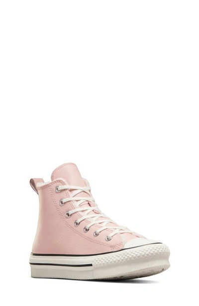 Converse Kids' Chuck Taylor® All Star® Eva Lift High Top Platform Sneaker In Pink Sage/ White/ Black