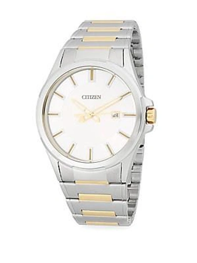 Citizen Two-tone Stainless Steel Bracelet Watch In Silver