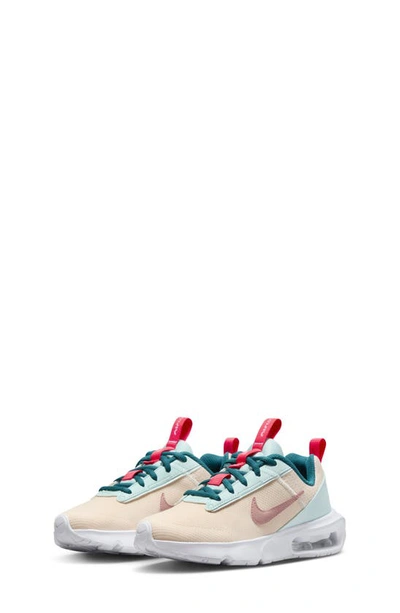 Nike Kids' Air Max Intrlk Lite Sneaker In Guava/ Jade/ White/ Red