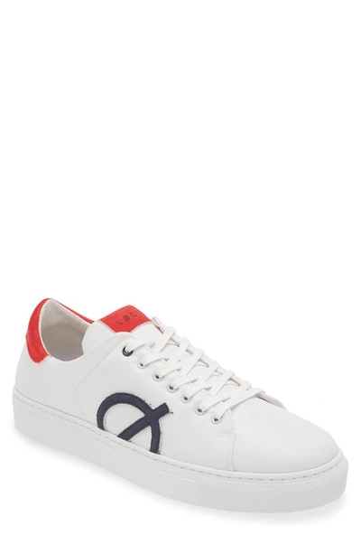 Loci Nine Sneaker In White/ Red/ Navy