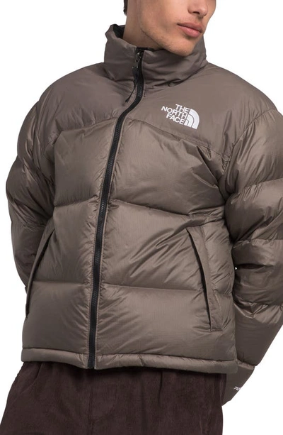 The North Face 1996 Retro Nuptse 700 Fill Power Down Packable Jacket In Falcon Brown