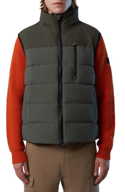 North Sails Aurora Water Repellent Puffer Waistcoat In Forest Night
