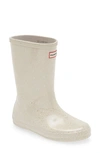 Hunter Kids' Original First Classic Glitter Rain Boot In Cast