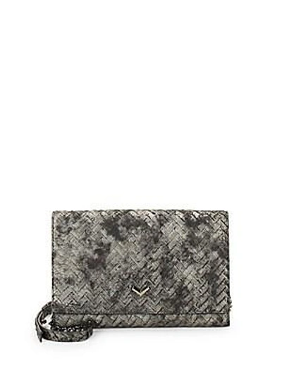 Botkier Soho Leather Convertible Clutch In Grey