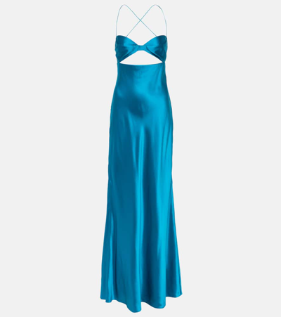 The Sei Balconette Bias Gown In Blue