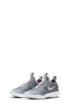Nike Kids' Flex Runner Slip-on Running Shoe In Smoke Grey/ Pink Foam