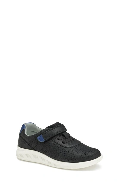 Johnston & Murphy Kid's Activate U-throat Hook & Loop Sneaker In Black