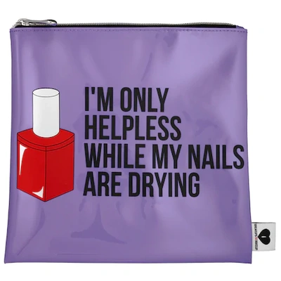 Sephora Collection Breakup To Makeup Jelly Bag I'm Only Helpless While My Nails Are Drying