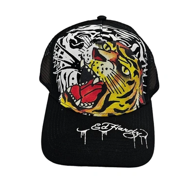 Ed Hardy Tiger Hat In Black