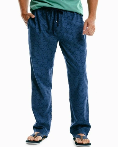 Southern Tide Men Don't Flake With Me Lounge Pant In Blue