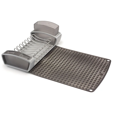 Polder Fold Away Dish Rack In Grey