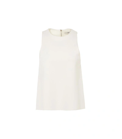 Tibi Ivory Bond Stretch Knit Tank