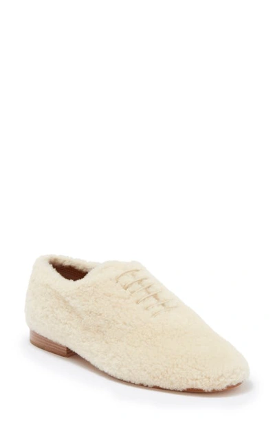 Chloé Jessie Genuine Shearling Oxford In Mild Beige | ModeSens display picture 2