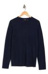 Theory Riland Harman Merino Wool Blend Pullover In Navy