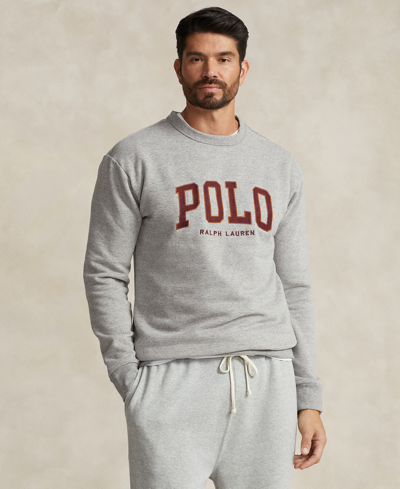Polo Ralph Lauren Men's Big & Tall The Rl Fleece Logo Sweatshirt In Dark Vintage Heather
