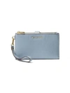 Michael Michael Kors Adele Leather Smartphone Wristlet In Pale Blue