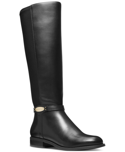Michael Kors Michael  Finley Wide-calf Riding Boots In Black,brown