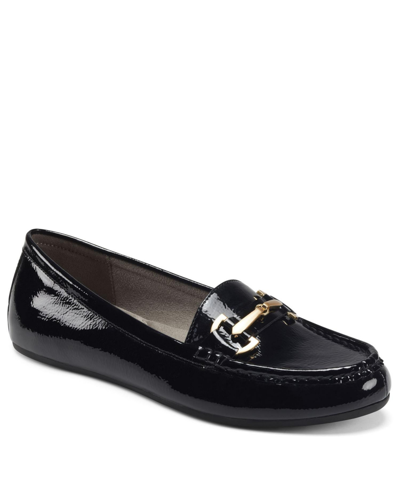 Aerosoles Women's Day Drive Faux Leather Loafers In Black Pat