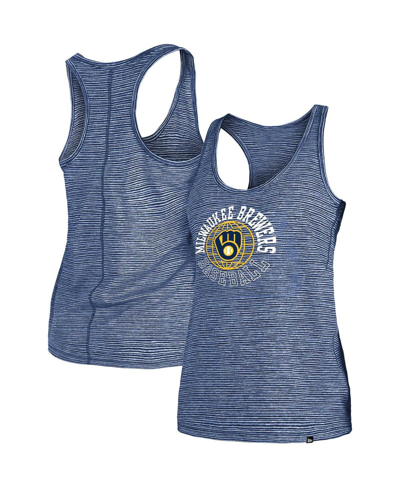 New Era Women's  Navy Milwaukee Brewers Active Racerback Tank Top