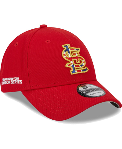 New Era Men's  Red St. Louis Cardinals 2023 Mlb World Tour: London Series Flag Fill 9forty Adjustable
