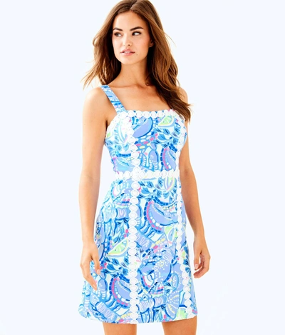 Lilly Pulitzer Janelle Shift Dress In Blue Peri Pinch Pinch