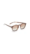 Le Specs Teen Spirit Deux Round-frame Tortoiseshell Acetate Sunglasses In Tort/brown
