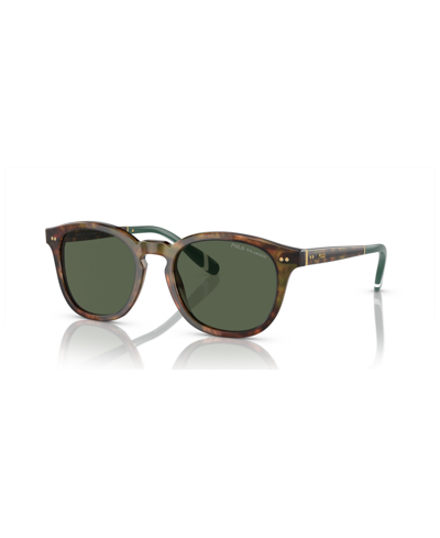 Ralph Lauren Polo  Men's Polarized Sunglasses, Ph4206 In Shiny Brown Tortoise