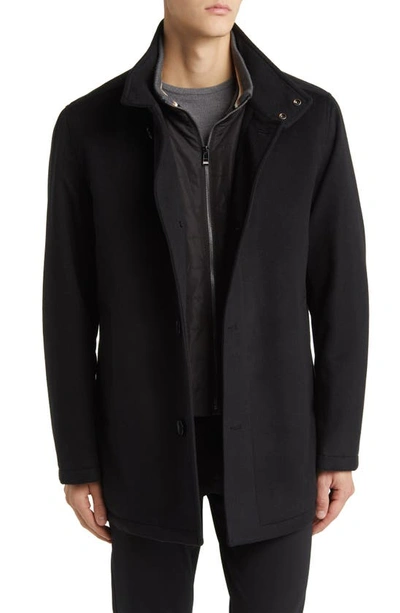 Hugo Boss Coxtan Coat In Black