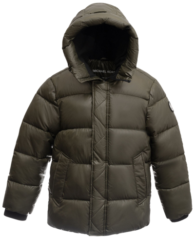 Michael Kors Kids' Big Boys Solid Puffer Jacket In Dk Loden
