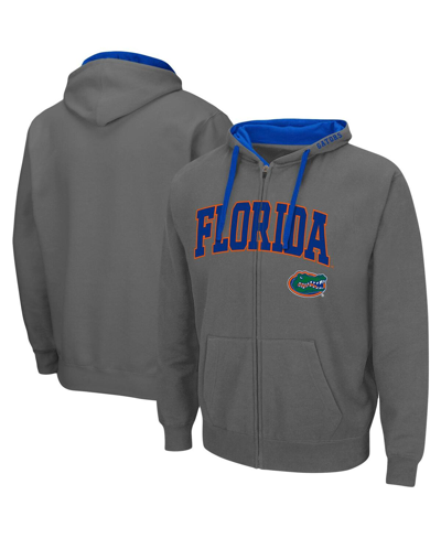 Colosseum Men's  Charcoal Florida Gators Big And Tall Full-zip Hoodie