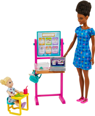 Barbie Kids' Career Kindergarten Teacher Playset, Brunette In Multi-color