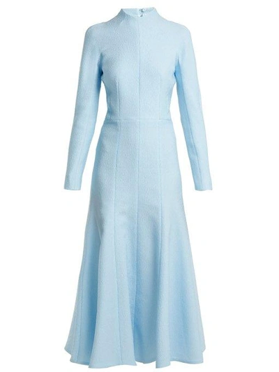 Emilia Wickstead Amanda Midi Dress In Blue