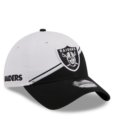 New Era Men's Gray/black Las Vegas Raiders 2023 Sideline 9forty Adjustable Hat In Gray,black