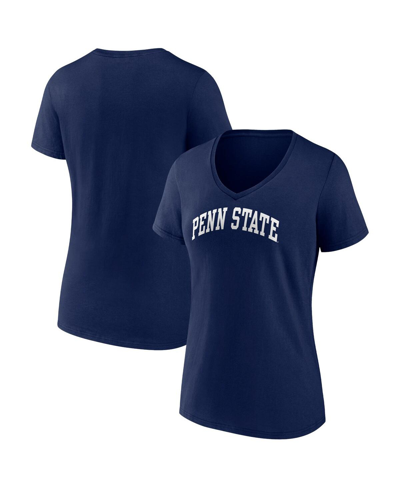 Fanatics Women's  Navy Penn State Nittany Lions Evergreen Campus V-neck T-shirt