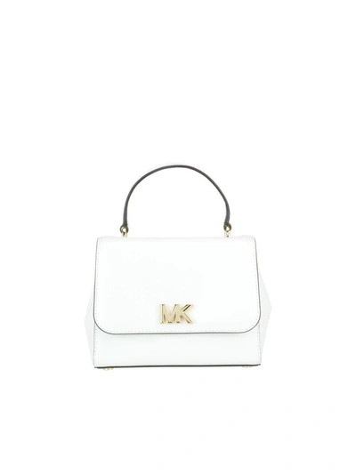 Michael Kors Small Mott Bag In Optic White