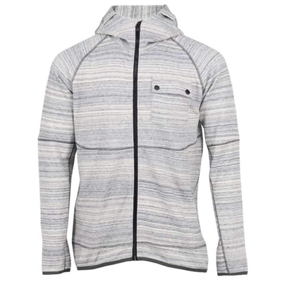 Lords Of Harlech Hood Jacket In Smoke Spacedye