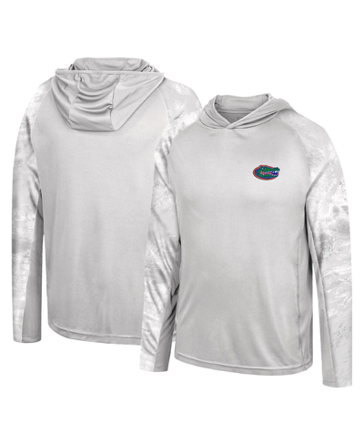 Colosseum Men's  Gray, Realtree Camo Florida State Seminoles Gulf Stream Raglan Long Sleeve Hooded T- In Gray,realtree Camo