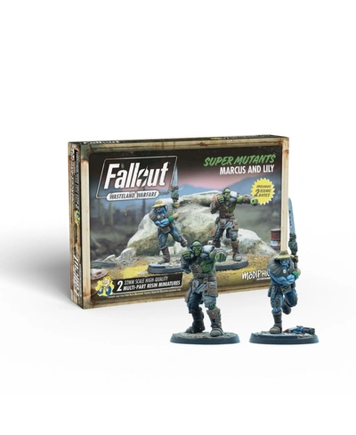 Modiphius Fallout Wasteland Warfare Super Mutants Marcus And Lily, 4 Pieces In Multi