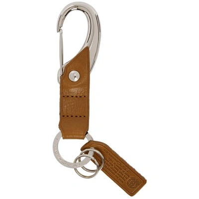 Master-piece Co Tan Equipment Series Keychain In Camel