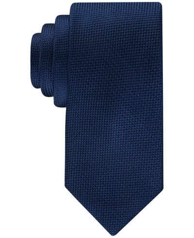 Tommy Hilfiger Men's Oxford Gingham Tie In Navy