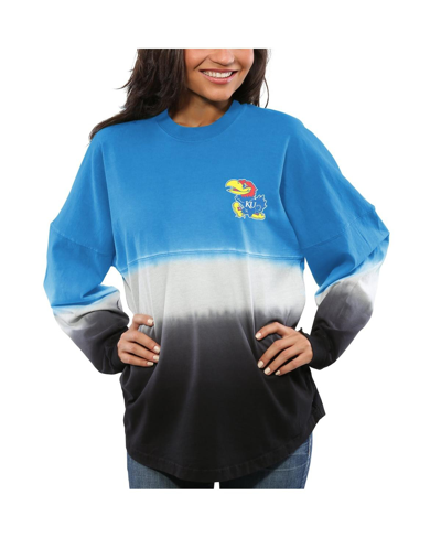 Spirit Jersey Women's Royal Air Force Falcons Ombre Long Sleeve Dip-dyed