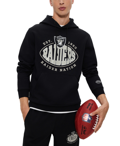 Hugo Boss Boss By  Boss X Nfl Mens Hoodie Collection In Charcoal