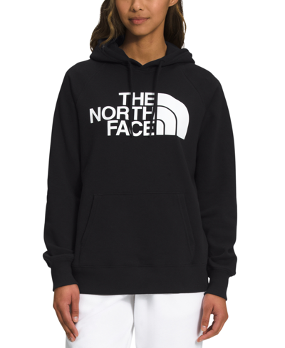 The North Face Plus Size Half Dome Pullover Hoodie In Tnf Black,tnf White