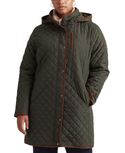 Lauren Ralph Lauren Women's Plus Size Quilted Coat, Created For Macy's In Litchfield